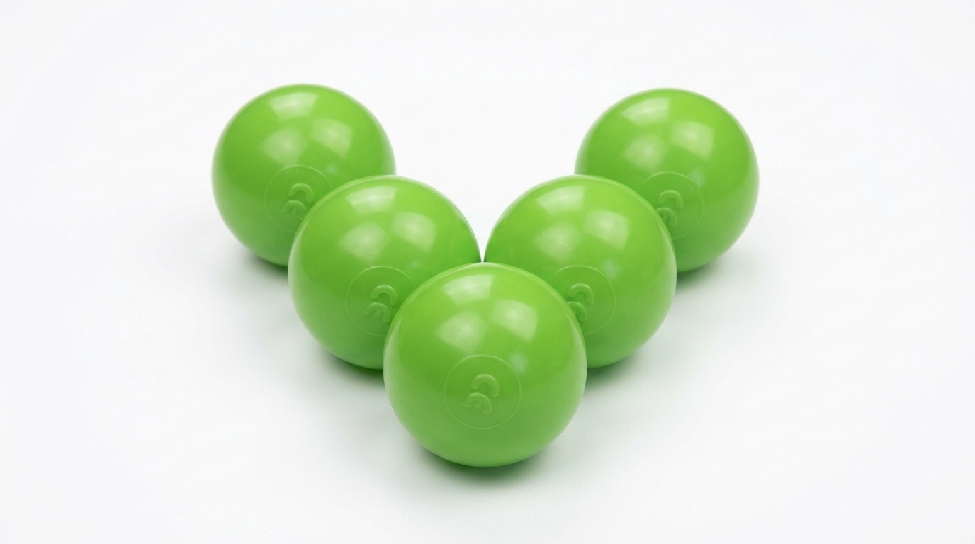 Ballenbak ballen groen (70mm) 500 stuks