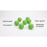 Ballenbak ballen groen (70mm) 500 stuks