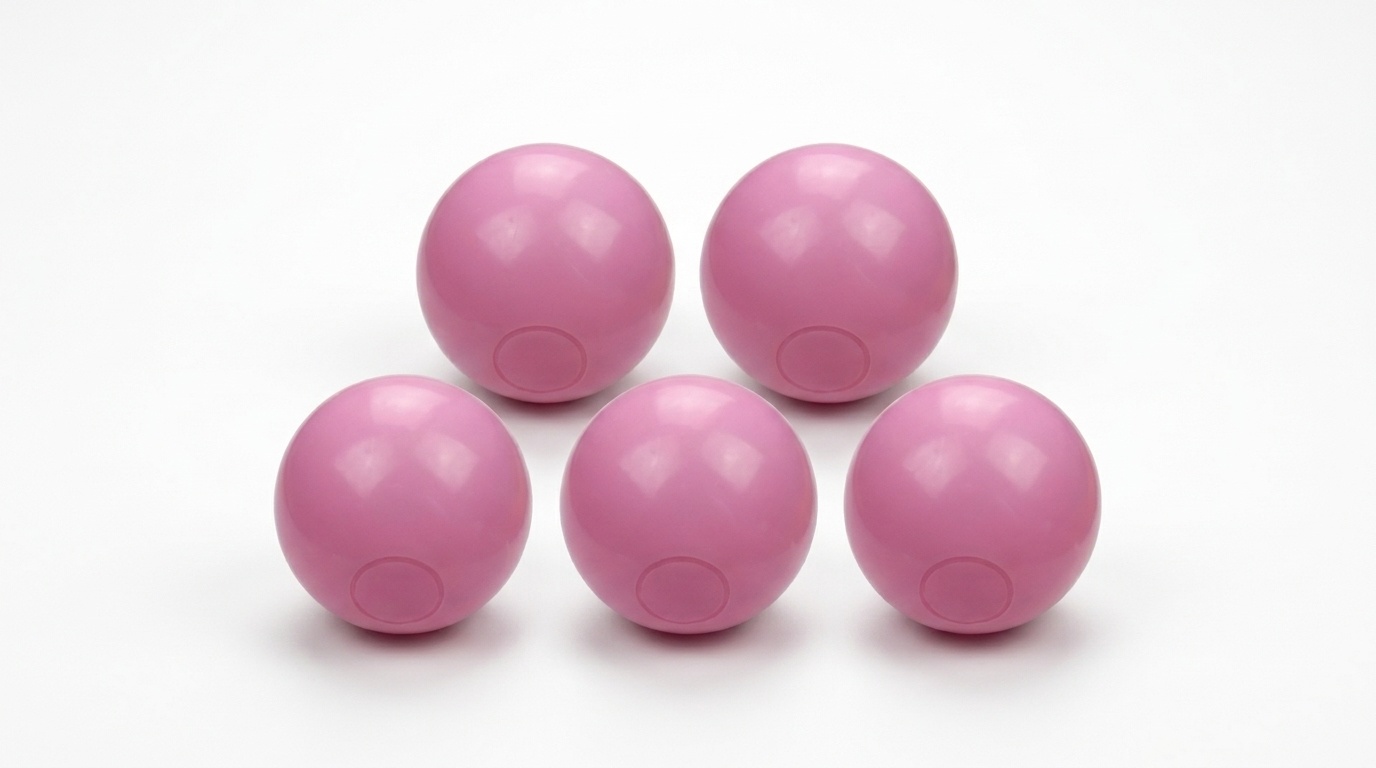Ballenbak ballen poeder roze (70mm) 500 stuks