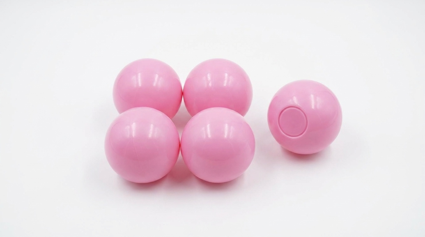 Ballenbak ballen poeder roze (70mm) 500 stuks