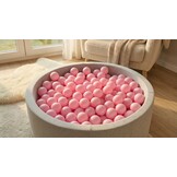 Ballenbak ballen poeder roze (70mm) 500 stuks