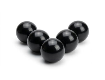 Ballenbak ballen zwart (70mm) 500 stuks