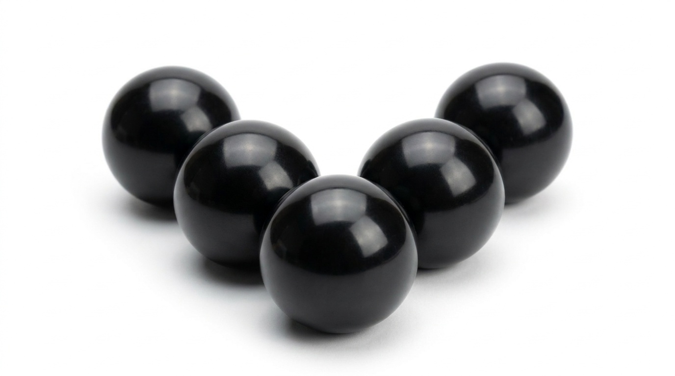 Ballenbak ballen zwart (70mm) 500 stuks