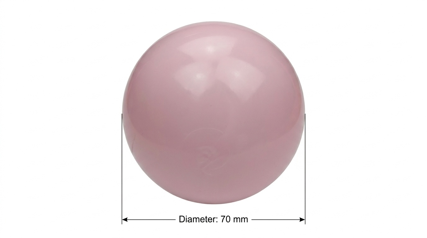 Ballenbak ballen licht roze (70mm) 500 stuks