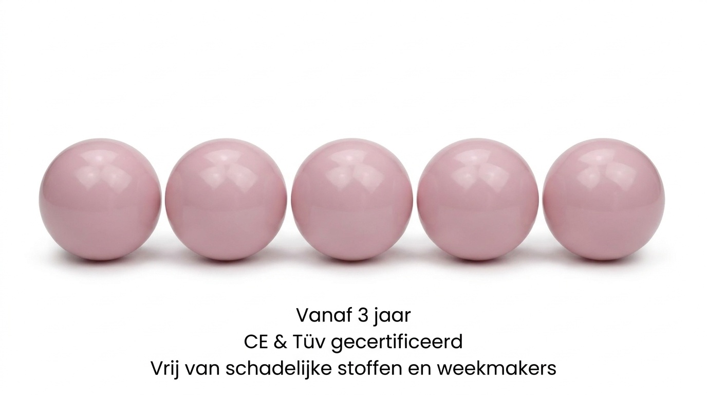 Ballenbak ballen licht roze (70mm) 500 stuks