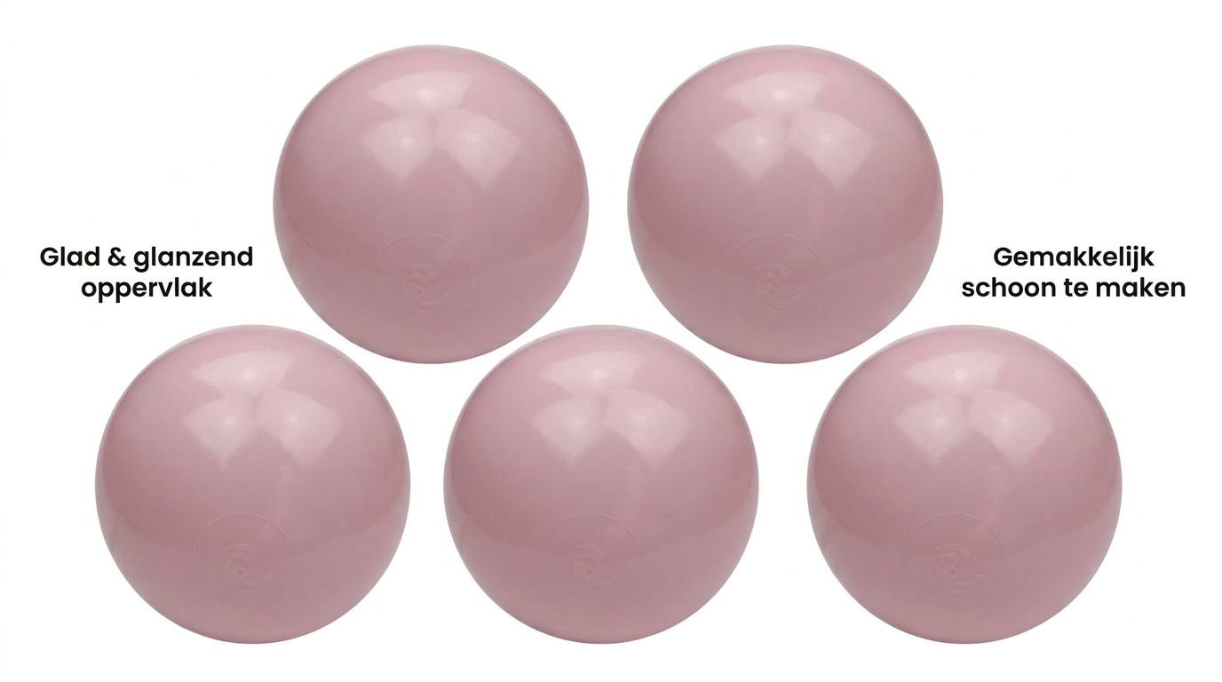 Ballenbak ballen licht roze (70mm) 500 stuks