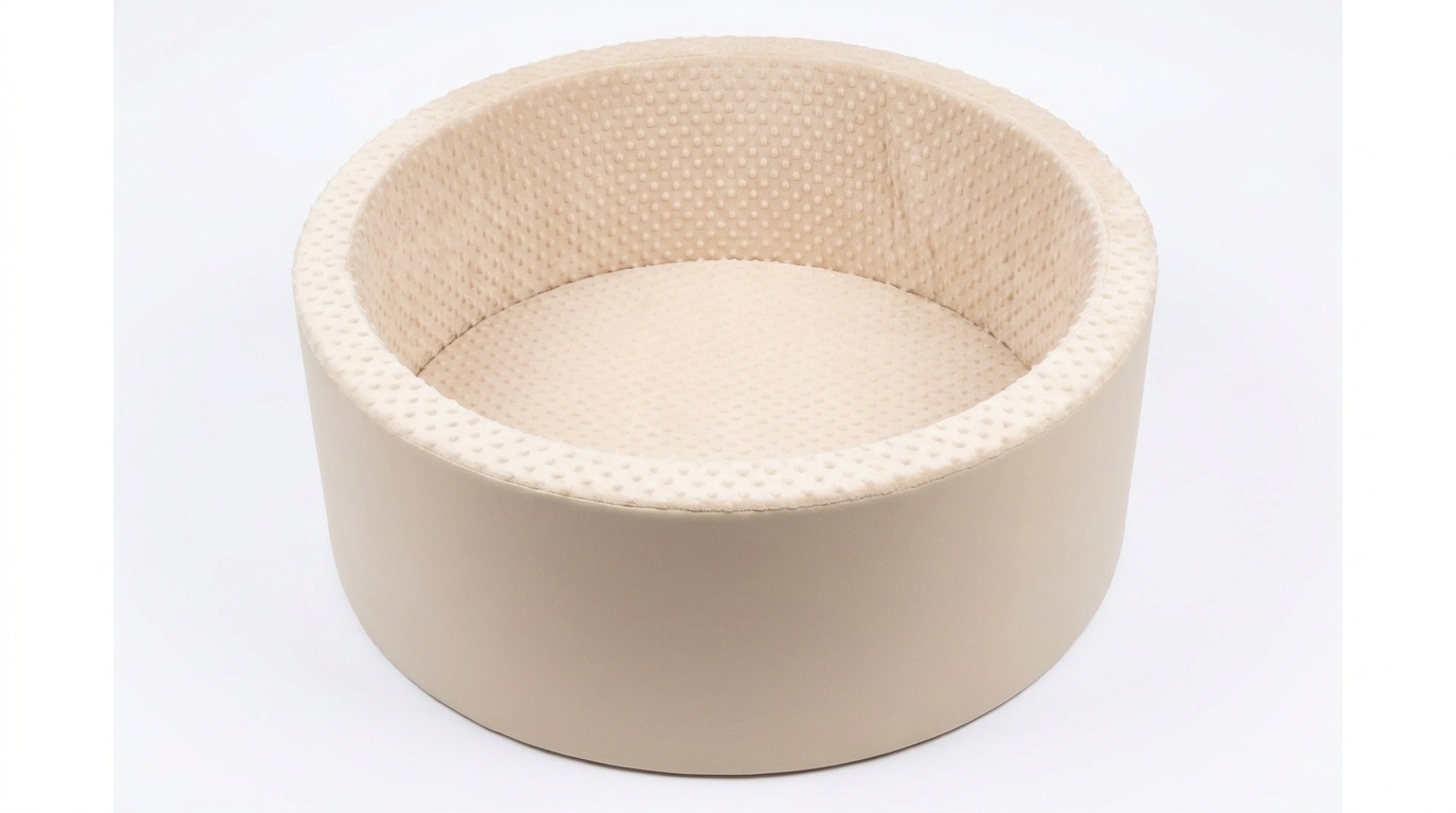 Ballenbak - stevig ballenbad - 90 cm - beige - zonder ballen