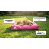 Hondenkussen - hondenbed - 80x120cm- roze