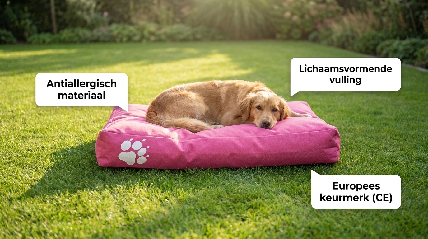 Hondenkussen - hondenbed - 80x120cm- roze