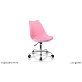 Bureaustoel roze - Hoogte verstelbaar | Ergonomisch | 82-94cm