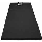 Fitness mat - opvouwbaar - 80x200x5 cm - waterdicht - zwart