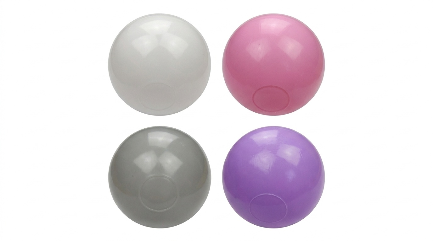 Ballenbak ballen 500 stuks 7cm, wit, roze, grijs, paars