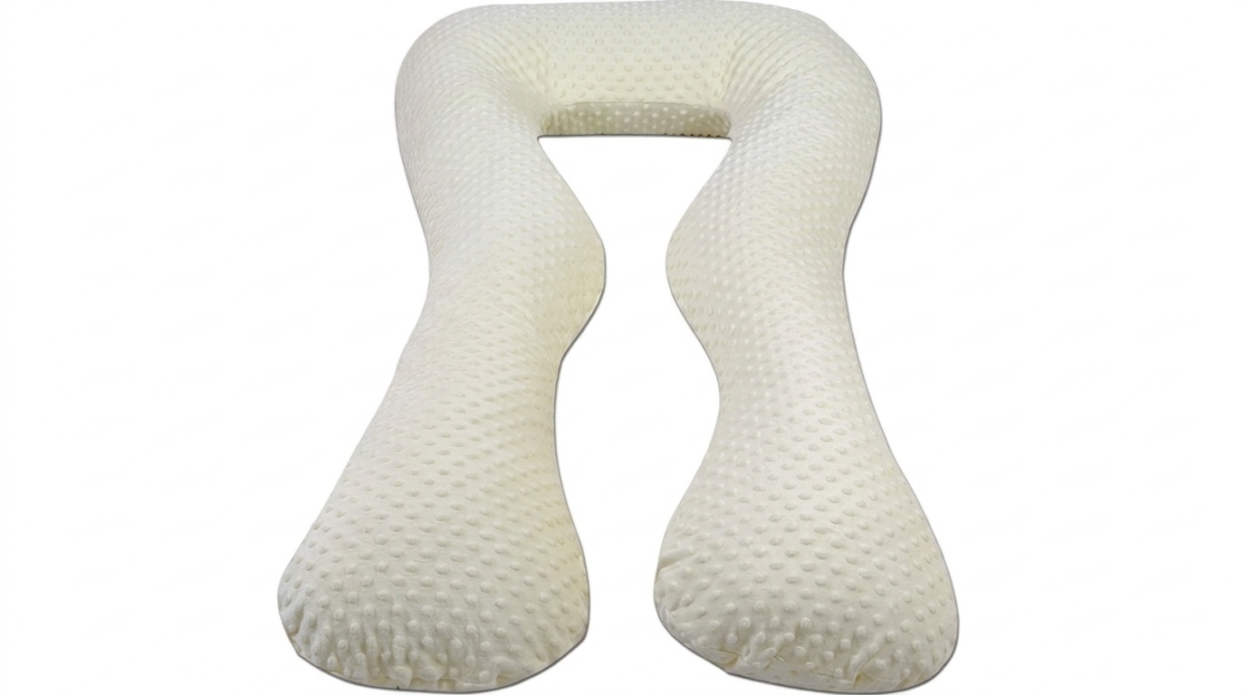 Zwangerschapskussen 100% katoen 300 cm beige