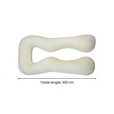 Zwangerschapskussen 100% katoen 300 cm beige