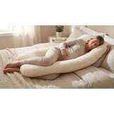 Zwangerschapskussen 100% katoen 300 cm beige