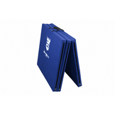 Fitness mat - opvouwbaar - 80x200x5 cm - waterdicht - blauw