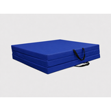 Fitness mat - opvouwbaar - 80x200x5 cm - waterdicht - blauw