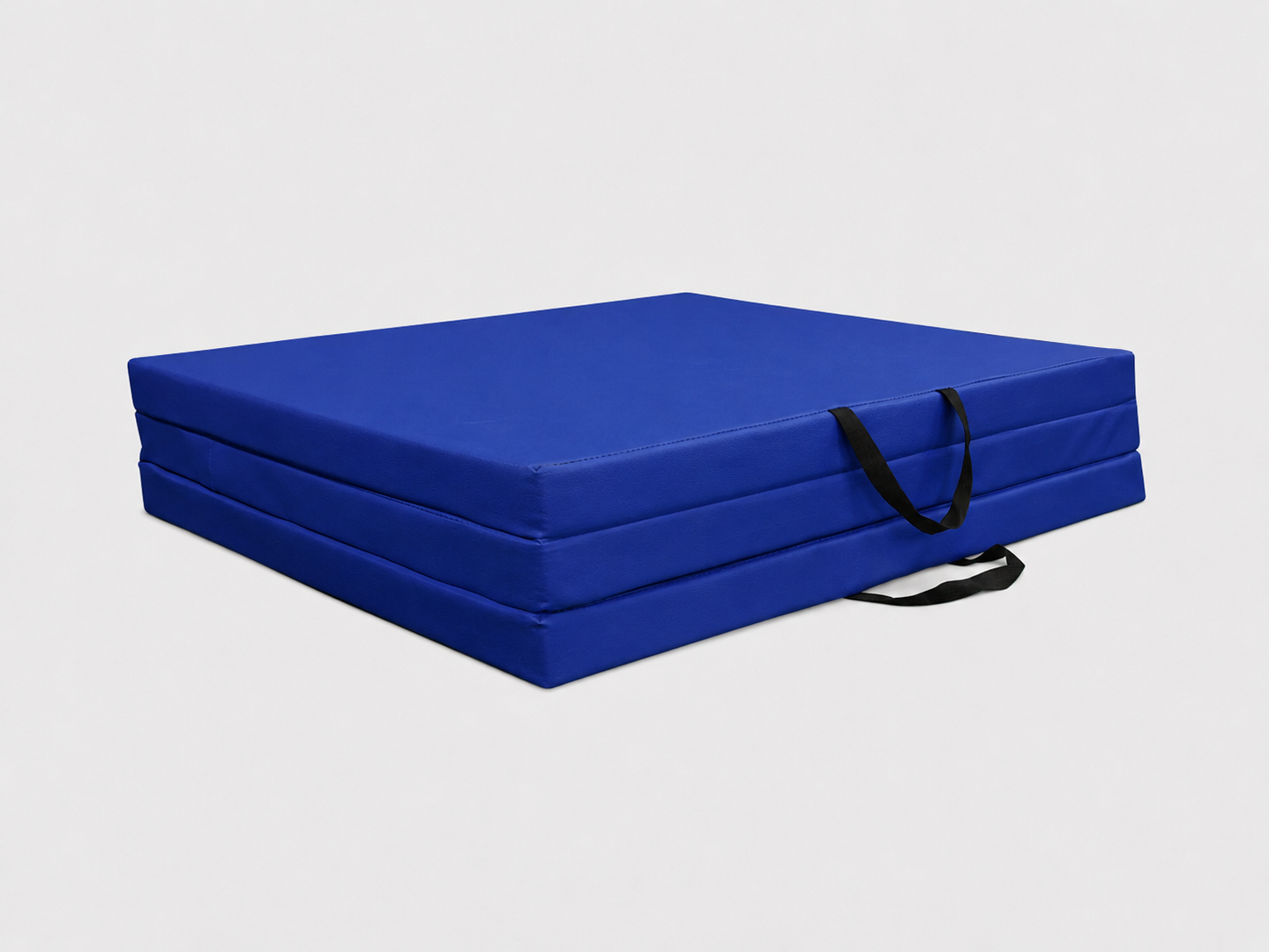 Fitness mat - opvouwbaar - 80x200x5 cm - waterdicht - blauw