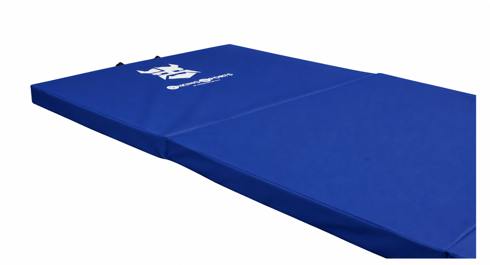 Fitness mat - opvouwbaar - 80x200x5 cm - waterdicht - blauw