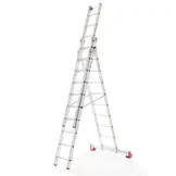 Multifunctionele ladder 3x15 - werkhoogte 11,11 m - aluminium