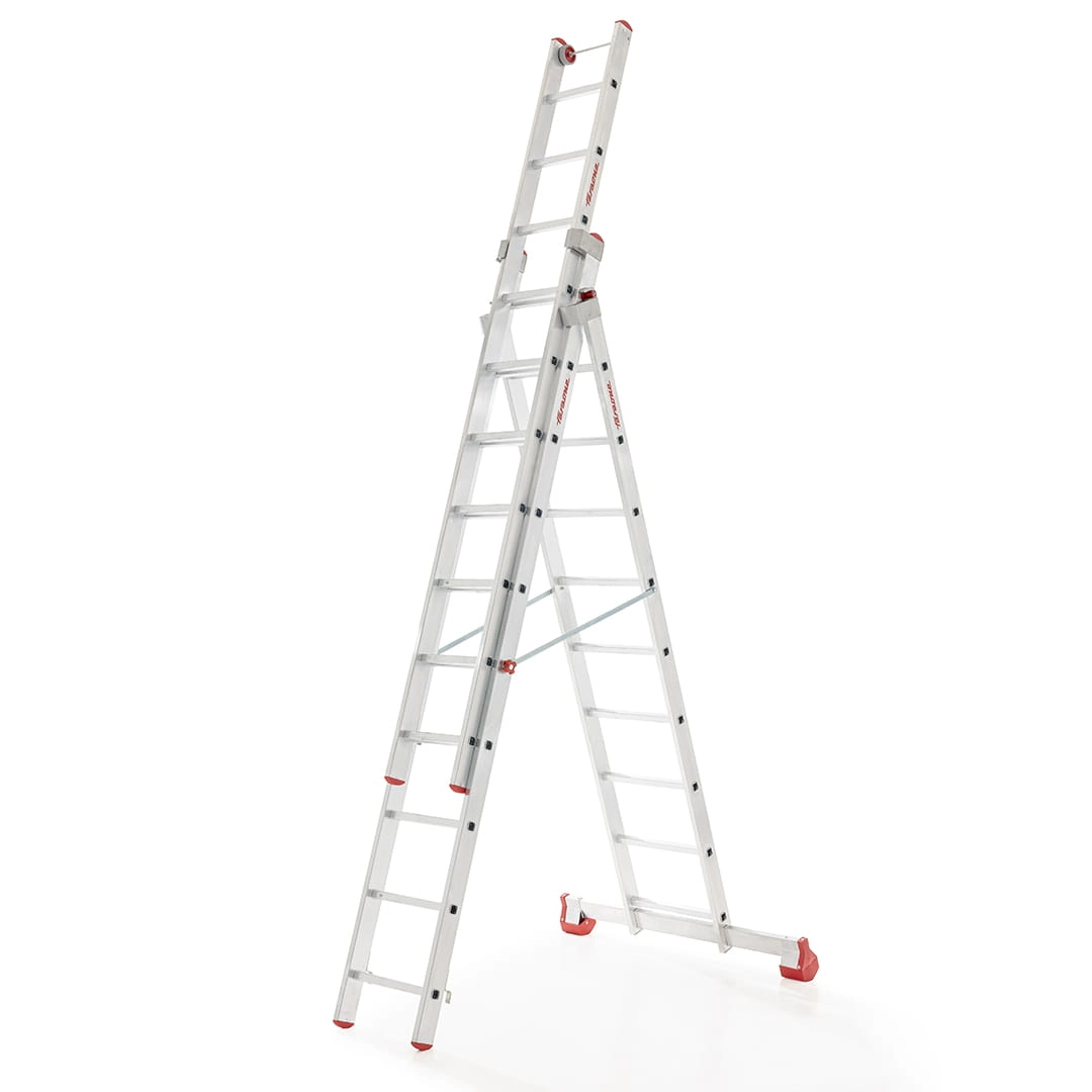 Multifunctionele ladder 3x15 - werkhoogte 11,11 m - aluminium