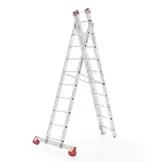 Multifunctionele ladder 3x15 - werkhoogte 11,11 m - aluminium