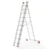 Multifunctionele ladder 3x15 - werkhoogte 11,11 m - aluminium