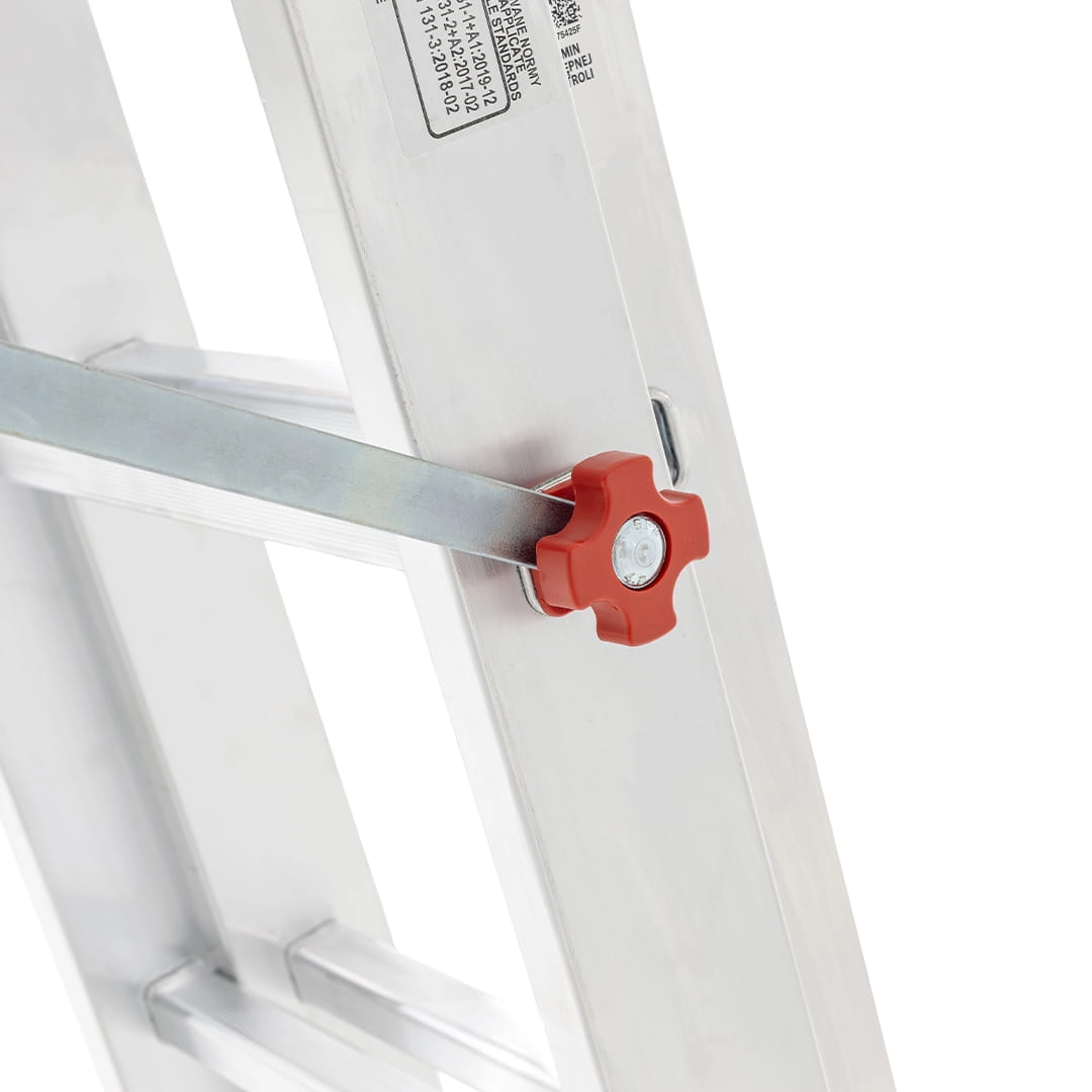 Multifunctionele ladder 3x15 - werkhoogte 11,11 m - aluminium