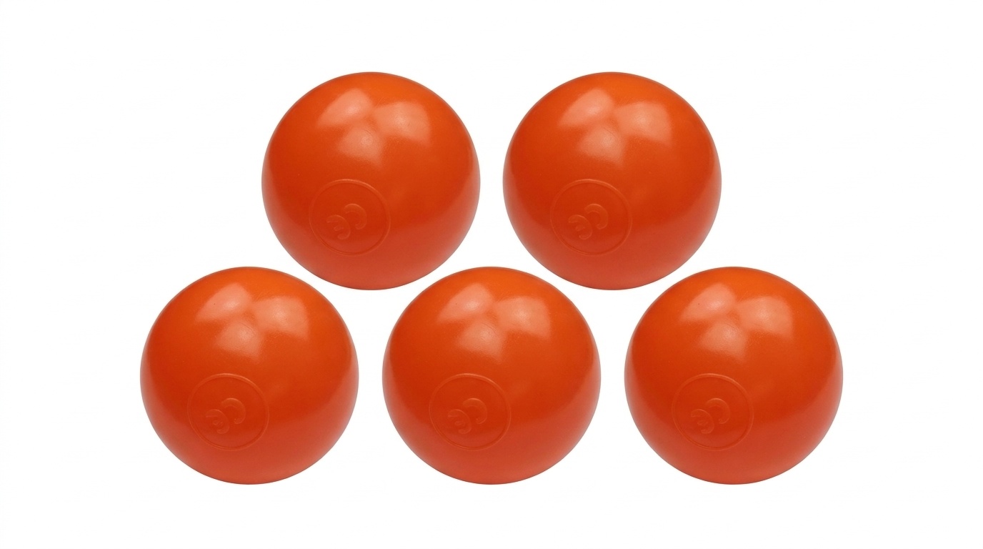 Ballenbak ballen oranje (70mm) 500 stuks