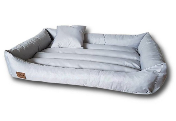 Hondenbed 120 x 90 cm - grijs - hondenkussen - waterdicht