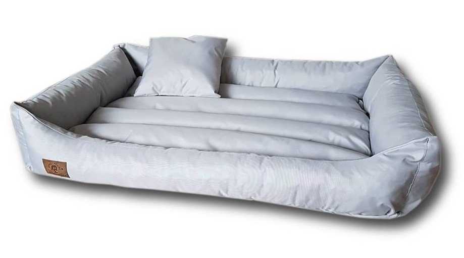 Hondenbed 120 x 90 cm - grijs - hondenkussen - waterdicht