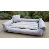 Hondenbed 120 x 90 cm - grijs - hondenkussen - waterdicht