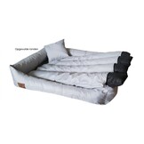 Hondenbed 120 x 90 cm - grijs - hondenkussen - waterdicht