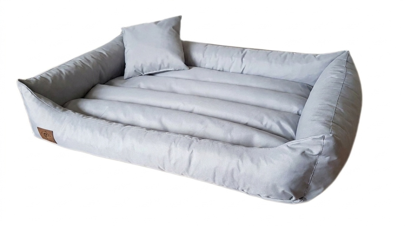 Hondenbed 120 x 90 cm - grijs - hondenkussen - waterdicht