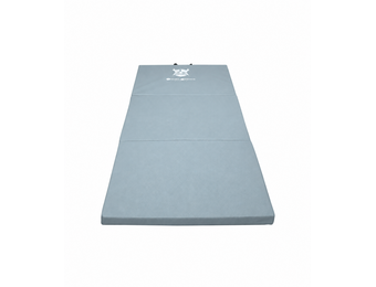Fitness mat - opvouwbaar - 80x200x5 cm - waterdicht - grijs