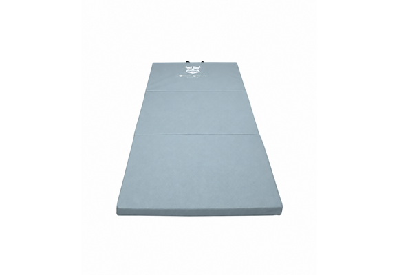 Fitness mat - opvouwbaar - 80x200x5 cm - waterdicht - grijs
