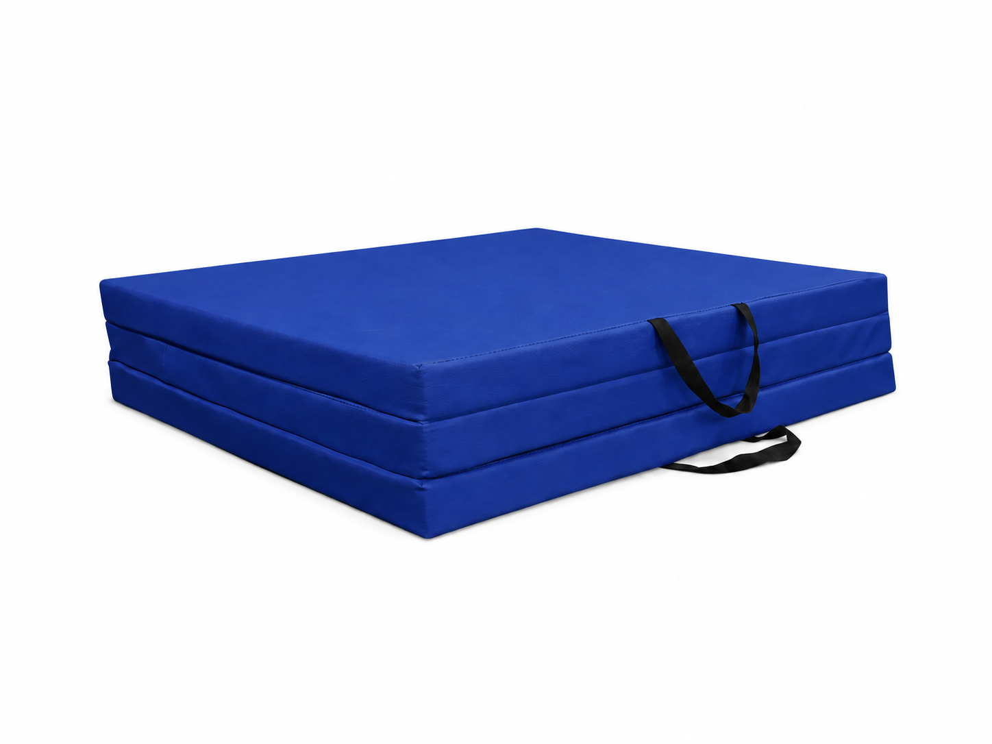Fitness mat - opvouwbaar - 120x200x5 cm - waterdicht - blauw