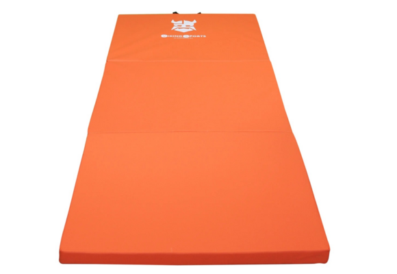Fitness mat - opvouwbaar - 80x200x5 cm - waterdicht - oranje