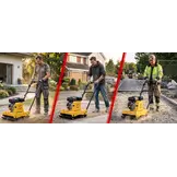 Trilplaat - grondverdichter - 60 kg - 6,5 pk motor - 17 kN