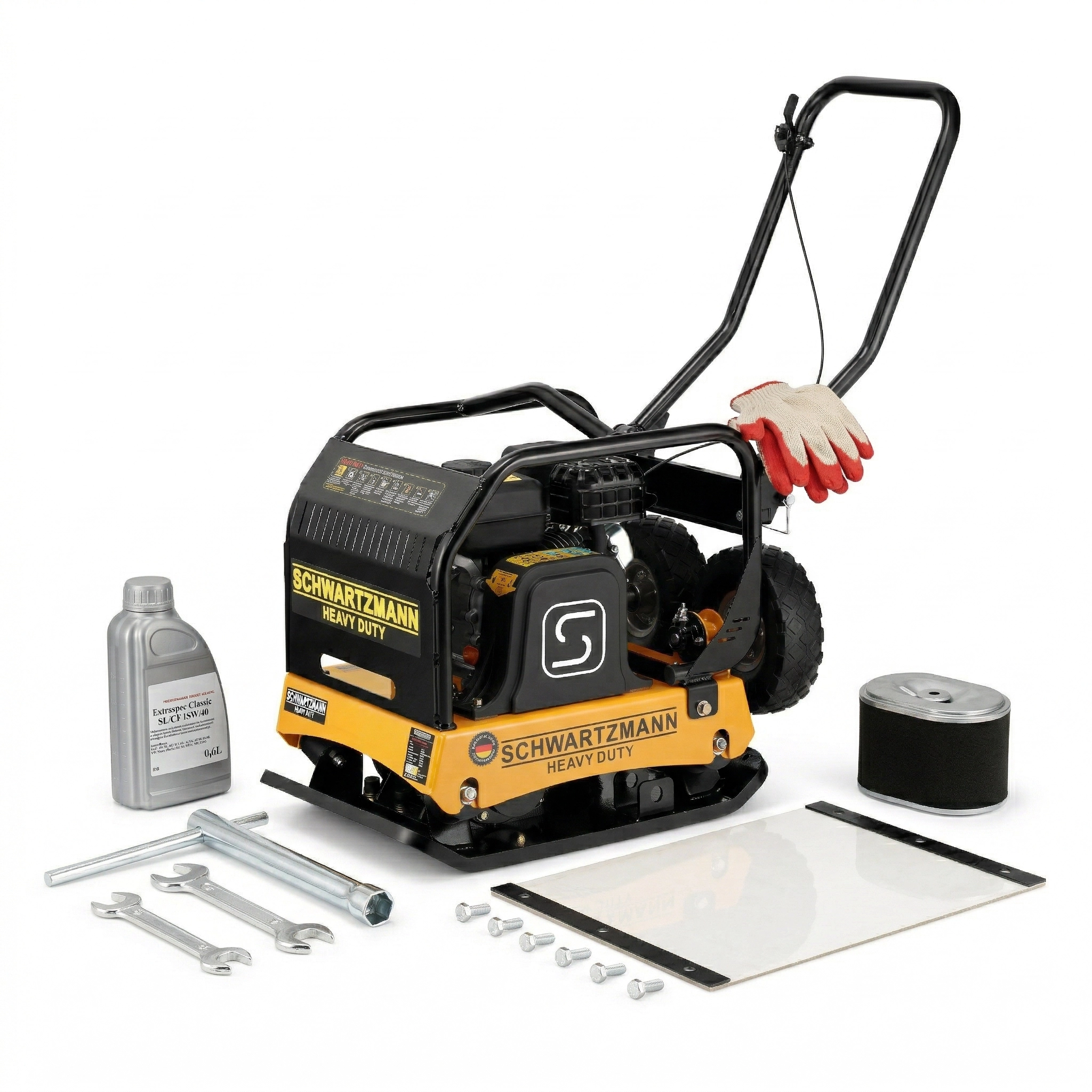Trilplaat - grondverdichter - 160 kg - 16 pk motor - 37 kN