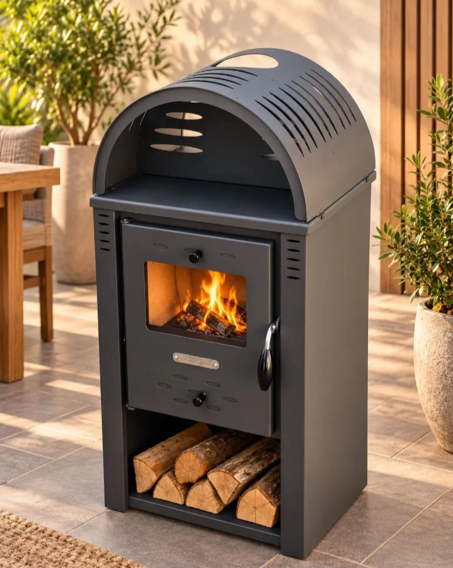 Houtkachel - Pro-Termo Nova K - 7,5 kW - grijs