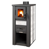 Houtkachel - Pro-Termo Lava Ceramic - 6 kW - wit