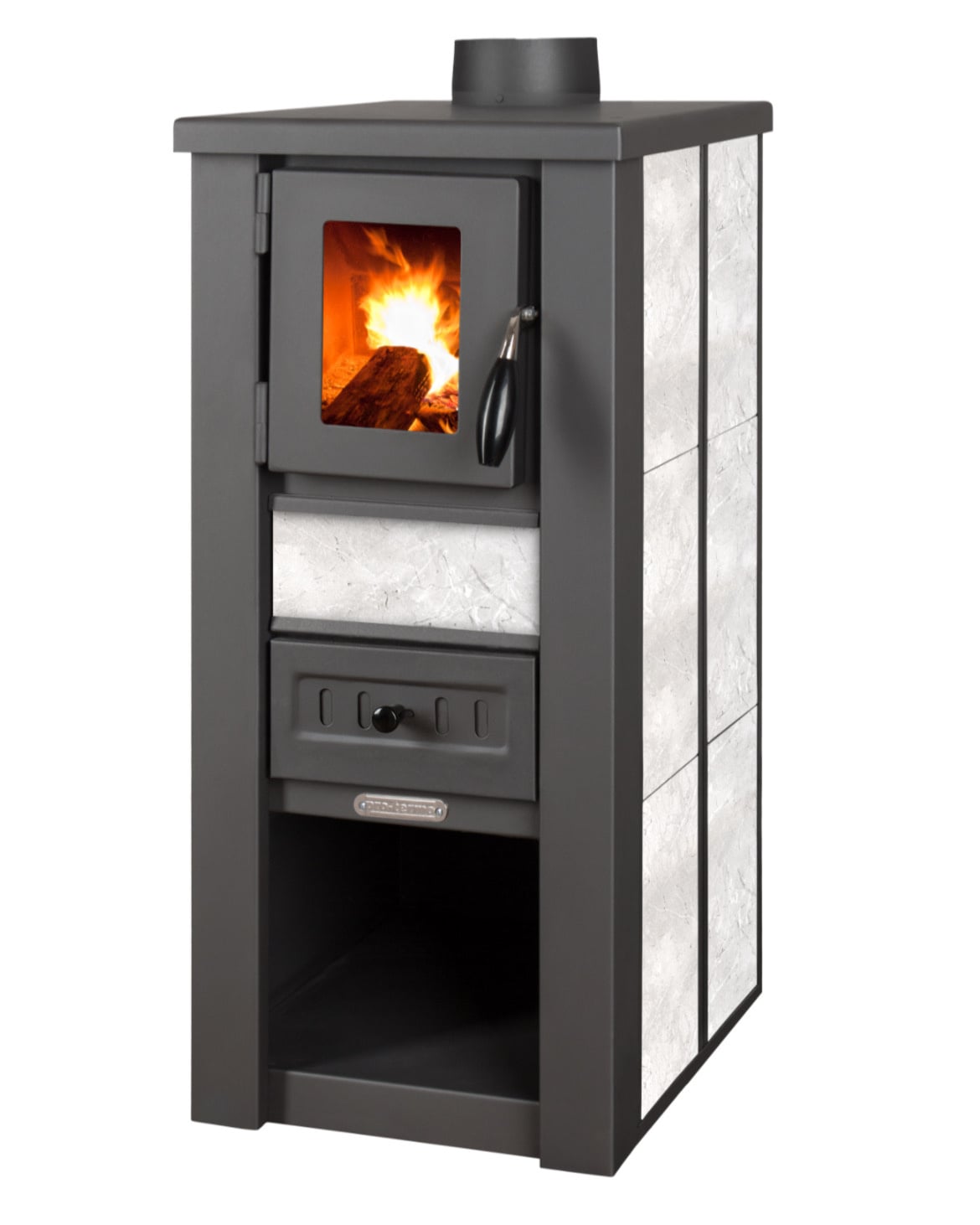 Houtkachel - Pro-Termo Lava Ceramic - 6 kW - wit