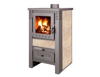HoHoutkachel - Pro-Termo Nova G - 7,5 kW - beige