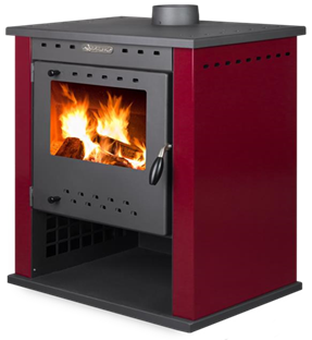Houtkachel - Pro-Termo Fenix Color - 12 kW - rood