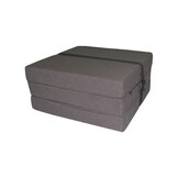 Opvouwbaar matras - logeermatras - 195x60x8 cm - bruin