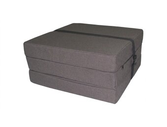 Opvouwbaar matras - logeermatras - 195x60x8 cm - bruin
