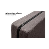 Opvouwbaar matras - logeermatras - 195x60x8 cm - bruin