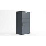 Pakketbrievenbus - 72x45,5x128,5 cm - staal - antraciet