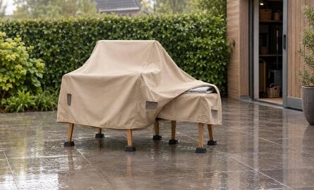 Hoe bescherm je tuinmeubels tegen regen?